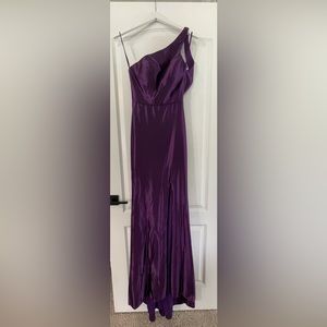 Purple prom dress by Val Stefani